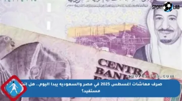 صرف معاشات أغسطس 2025 في مصر والسعودية يبدأ اليوم.. هل أنت مستفيد؟